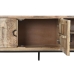TV furniture DKD Home Decor Natural Black Metal Mango wood (160 x 45 x 55 cm)
