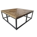 Stolić za dnevni boravak Home ESPRIT Drvo Metal 120 x 120 x 45 cm