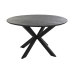 Étkezőasztal DKD Home Decor Fekete Fém Mangófa 130 x 130 x 76 cm
