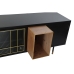 Tv-meubel DKD Home Decor Zwart Donkerbruin Kristal Hout MDF 166 x 40 x 55 cm