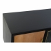 Mobilă TV DKD Home Decor Negru Maro închis Geam Lemn MDF 166 x 40 x 55 cm
