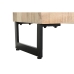 TV furniture DKD Home Decor Natural Black Metal Mango wood (150 x 40 x 65 cm)