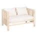 Canapea cu 2 Locuri AKAR 131 x 80 x 77,5 cm Natural lemn de tec