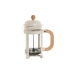 Francúzsky lis na kávu Home ESPRIT Biela Prírodná Nerezová oceľ 800 ml 15 x 10 x 22 cm