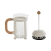 Kolben-Kaffeemaschine Home ESPRIT Weiß natürlich Edelstahl 800 ml 15 x 10 x 22 cm