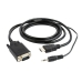 HDMI–VGA Audio Adapter GEMBIRD A-HDMI-VGA-03-6 Fekete 1,8 m