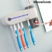 Esterilizador UV de Escovas de Dentes com Suporte e Dispensador de Pasta de Dentes Smiluv InnovaGoods Branco (Recondicionado B)