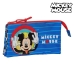 Τριπλή Κασετίνα Mickey Mouse Me time Κόκκινο Μπλε 22 x 12 x 3 cm