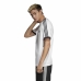 Men’s Short Sleeve T-Shirt Adidas 3 Stripes White