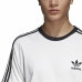 Ανδρική Μπλούζα με Κοντό Μανίκι Adidas 3 Stripes Λευκό
