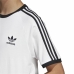 Men’s Short Sleeve T-Shirt Adidas 3 Stripes White