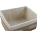 Set di Cestini Home ESPRIT Marrone Naturale 48 x 40 x 22 cm (5 Pezzi)