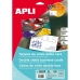 Business cards Apli 10408 Hvid 10 Ark Dobbeltsidet 210 x 297 mm