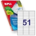 Etichette adesive Apli 581294 70 x 16,9 mm 100 fogli Bianco
