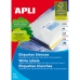 Selvklebende etiketter Apli 100 Ark Fluorine Blue 105 x 37 mm Blå