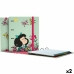 Biblioraft Mafalda Carpebook Verde A4 (2 Unități)