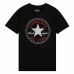 T-Shirt met Korte Mouwen Converse Zwart 16 Jaar
