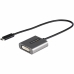 Adaptador USB C a DVI Startech CDP2DVIEC Negro Plateado Negro/Plateado