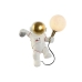 Zidna svjetiljka Home ESPRIT Bijela zlatan Metal Smola moderan Astronaut 26 x 21,6 x 33 cm