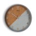 Zegar Ścienny Versa Cork Szary Plastikowy 4,5 x 30 x 30 cm