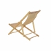 Pludmales guļamkrēsls DKD Home Decor Smeđa Prirodno Poliester MDF (57,5 x 113 x 77 cm)