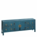 TV furniture ORIENTE 130 x 24 x 50,5 cm Blue MDF Wood