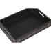 Set van trays Home ESPRIT Zwart Sparrenhout 56 x 38 x 10 cm (3 Onderdelen)