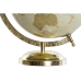 Глобус Home ESPRIT Златен PVC Алуминий 20 x 20 x 30 cm