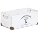 Sada dekorativních krabic Home ESPRIT Sanderford Bílý Jedlové dřevo 35 x 22 x 15 cm 5 Kusy