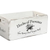 Krabice na uskladnenie Home ESPRIT Herbs of Provence Biela Jedľové drevo 34 x 22 x 15 cm 4 Kusy