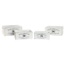 Storage boxes Home ESPRIT Herbs of Provence White Fir wood 34 x 22 x 15 cm 4 Pieces