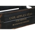 Boîtes de rangement Home ESPRIT Cox Apples 1830 Noir Bois d'épicéa 40 x 30 x 15 cm 3 Pièces