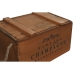 Storage boxes Home ESPRIT Natural Fir wood 38 x 24 x 22 cm 4 Pieces