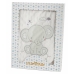 Baby blanket Elephant Green Embroidery Double-sided 100 x 75 cm