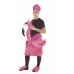 Maskeraadi kostüüm täiskasvanutele Roosa flamingo (3 Tükid, osad)