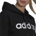 Γυναικείο Φούτερ με Κουκούλα Adidas Μέγεθος L Μαύρο (Ανακαινισμenα C)