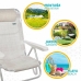 подплатен къмпинг стол Colorbaby Бял 48 x 46 x 84 cm Плаж