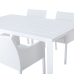 Dining Table Io White Aluminium 180 x 100 x 75 cm