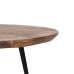 Набор из двух столиков Чёрный Натуральный Металл Железо древесина акации 70 x 70 x 40 cm (2 штук)