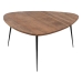 Souprava 3 stolů Černý Přírodní Železo Akátové dřevo 86 x 81 x 43 cm (3 kusů)