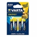 Alkalinebatterier Varta AAA LR03    4UD AAA (4 uds) 1,5 V AAA