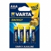 Alkaliske batteri Varta AAA LR03    4UD AAA (4 uds) 1,5 V AAA