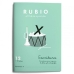 Cahier d'écriture et de calligraphie Rubio Nº12 A5 Espagnol 20 Volets (10 Unités)