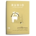 Caiet de matematică Rubio Nº15 A5 Spaniolă 20 Frunze (10 Unități)