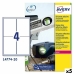 Етикети за принтер Avery L4774 Бял 20 Листи 99,1 x 139 mm (5 броя)