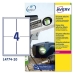 Etiquettes pour Imprimante Avery L4774 Blanc 20 Volets 99,1 x 139 mm (5 Unités)