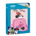 Set de Papelaria Minnie Mouse Loving Cor de Rosa A4 2 Peças