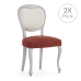 Chair Cover Eysa JAZ Terracotta 50 x 5 x 50 cm 2 Units