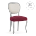 Capa para Cadeira Eysa JAZ Castanho-avermelhado 50 x 5 x 50 cm 2 Unidades
