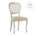 Κάλυμμα για Καρέκλα Eysa BRONX Μπεζ 50 x 5 x 50 cm x2